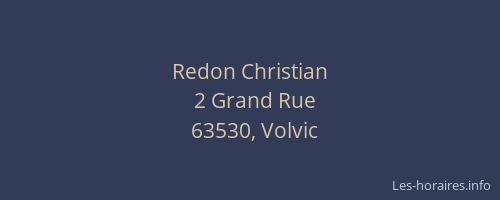 Redon Christian