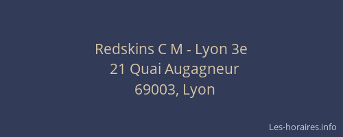 Redskins C M - Lyon 3e
