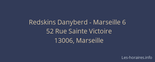 Redskins Danyberd - Marseille 6