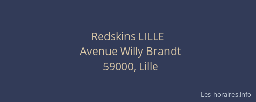 Redskins LILLE