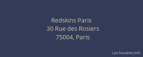 Redskins Paris