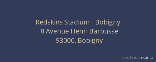 Redskins Stadium - Bobigny