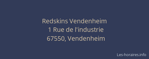Redskins Vendenheim