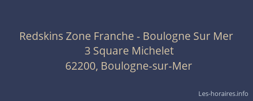 Redskins Zone Franche - Boulogne Sur Mer