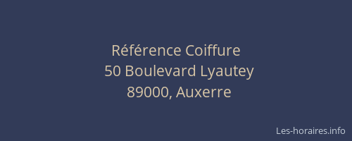Référence Coiffure