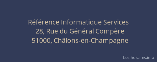 Référence Informatique Services