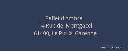 Reflet d'Ambre