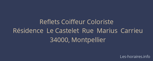 Reflets Coiffeur Coloriste
