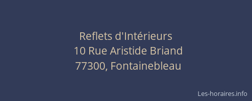 Reflets d'Intérieurs
