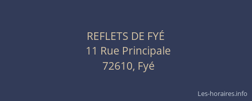 REFLETS DE FY&Eacute;