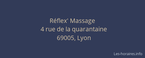 Réflex' Massage
