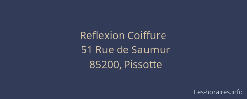 Reflexion Coiffure