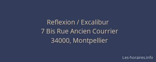 Reflexion / Excalibur