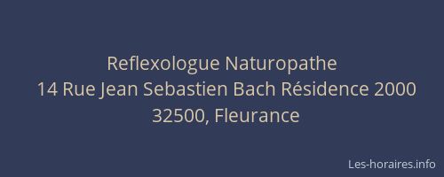Reflexologue Naturopathe