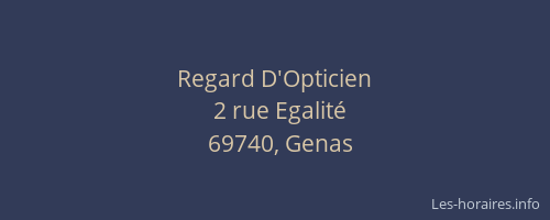 Regard D'Opticien