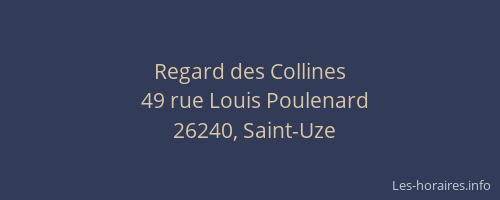 Regard des Collines