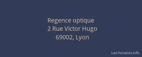 Regence optique
