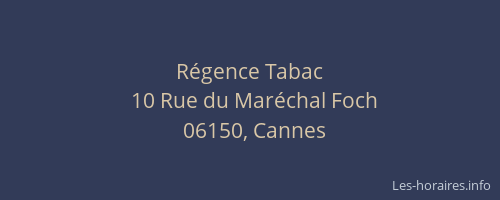 Régence Tabac