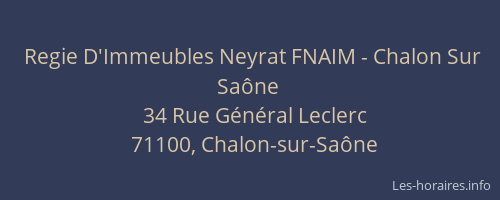 Regie D'Immeubles Neyrat FNAIM - Chalon Sur Saône