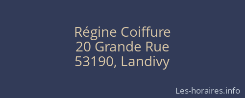 Régine Coiffure
