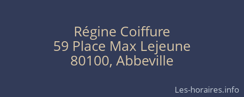 Régine Coiffure