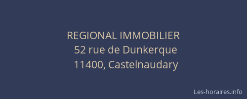 REGIONAL IMMOBILIER