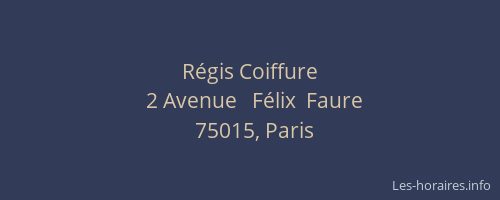 Régis Coiffure