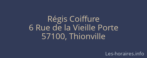 Régis Coiffure