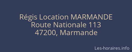 Régis Location MARMANDE