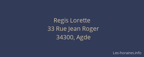 Regis Lorette