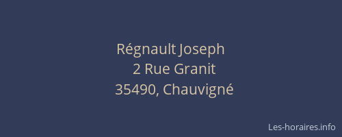 Régnault Joseph