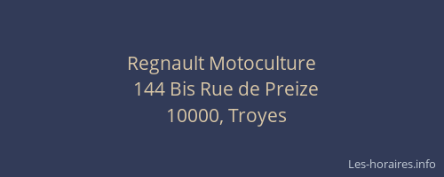 Regnault Motoculture