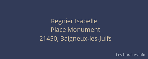 Regnier Isabelle