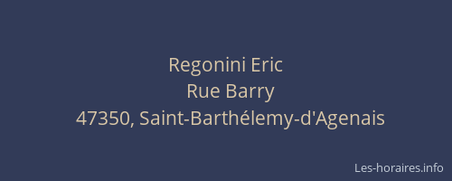 Regonini Eric