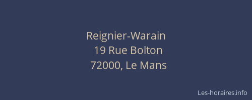 Reignier-Warain