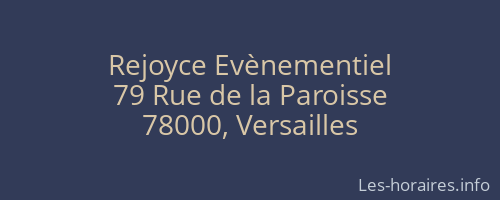 Rejoyce Evènementiel