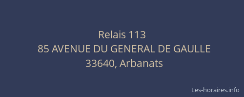 Relais 113