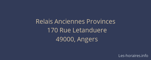 Relais Anciennes Provinces