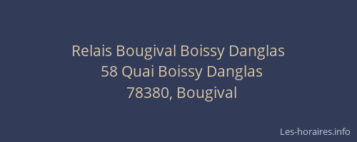 Relais Bougival Boissy Danglas