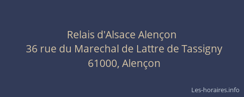 Relais d'Alsace Alençon