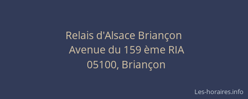 Relais d'Alsace Briançon