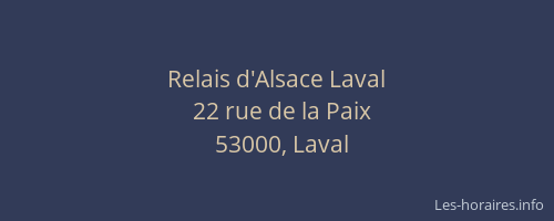 Relais d'Alsace Laval