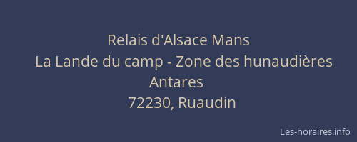 Relais d'Alsace Mans