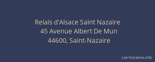 Relais d'Alsace Saint Nazaire