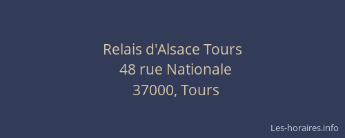 Relais d'Alsace Tours