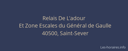 Relais De L'adour