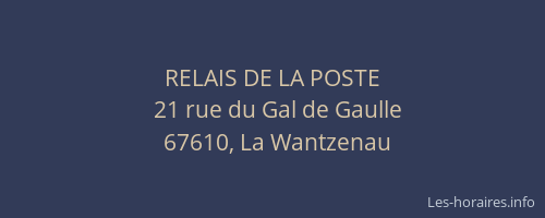 RELAIS DE LA POSTE