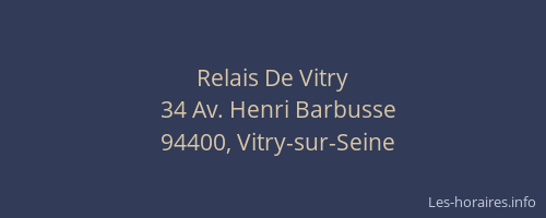Relais De Vitry