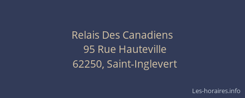 Relais Des Canadiens