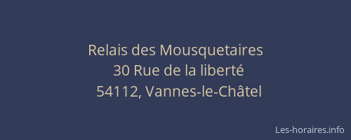 Relais des Mousquetaires